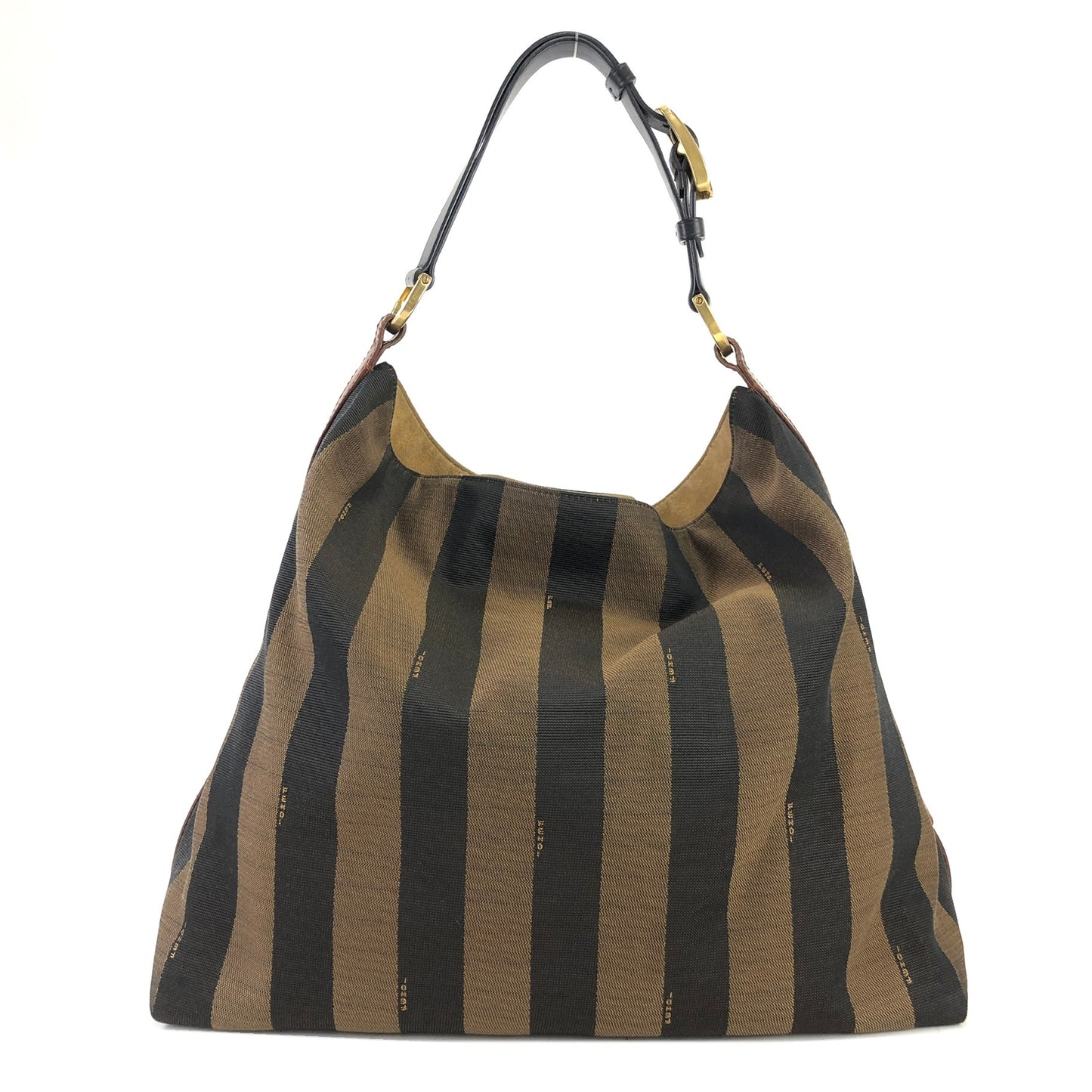 FENDI Pecan pattern Totebag Shoulder bag Brown Vintage Old 23mh2b