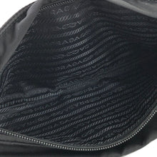 Load image into Gallery viewer, Prada Logo Plate Front Pocket Nylon sling bag Waist bag Shoulder bag Black Vintage cz3wj5
