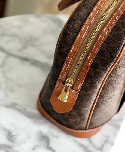 CELINE Macadam 前袋手提包 Bugatti 包棕色復古舊 Celine chvz35