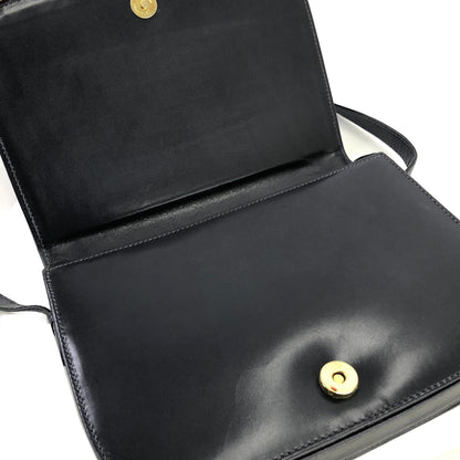 CELINE Blason 壓花皮革斜背包 海軍藍 復古舊款 celine iz3ix6