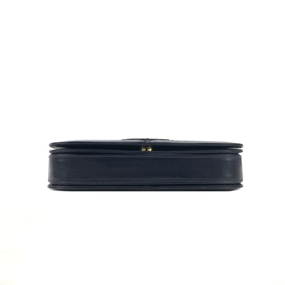 CELINE Blason 壓花皮革斜背包 海軍藍 復古舊款 celine iz3ix6