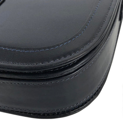 CELINE Blason 壓花皮革斜背包 海軍藍 復古舊款 celine iz3ix6