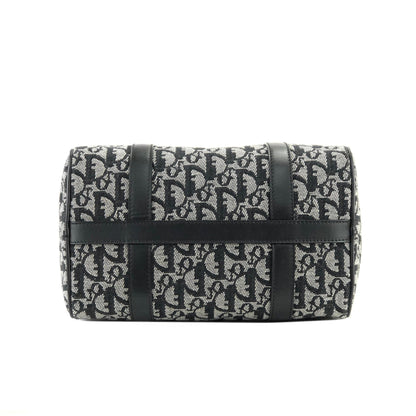 Christian Dior Trotter Jacquard Mini Bostonbag Handbag Black Vintage Old turmxz