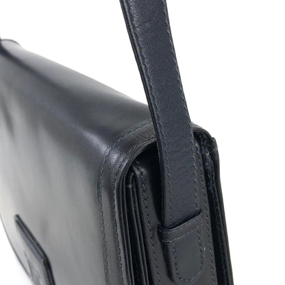 CELINE Blason 壓花皮革斜背包 海軍藍 復古舊款 celine iz3ix6