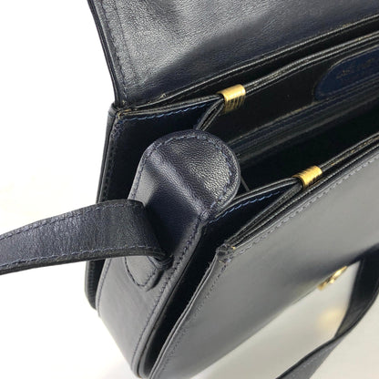 CELINE Blason 壓花皮革斜背包 海軍藍 復古舊款 celine iz3ix6