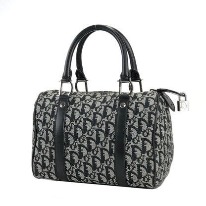 Christian Dior Trotter Jacquard Mini Bostonbag Handbag Black Vintage Old turmxz