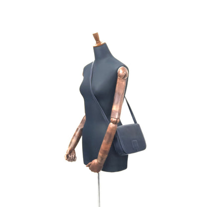 CELINE Blason 壓花皮革斜背包 海軍藍 復古舊款 celine iz3ix6