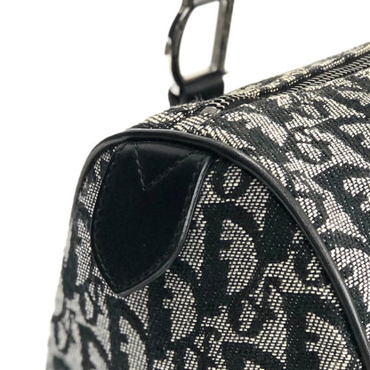 Christian Dior Trotter Jacquard Mini Bostonbag Handbag Black Vintage Old turmxz