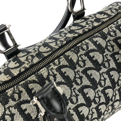 Christian Dior Trotter Jacquard Mini Bostonbag Handbag Black Vintage Old turmxz
