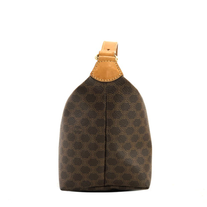 CELINE Macadam Handbag Vanitybag  minibag small Brown Vintage Old celine vcwwvc