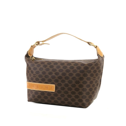 CELINE Macadam Handbag Vanitybag  minibag small Brown Vintage Old celine vcwwvc