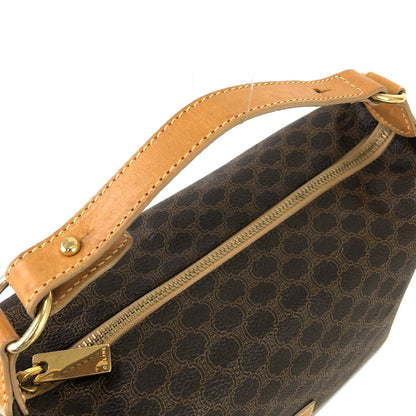 CELINE Macadam Handbag Vanitybag  minibag small Brown Vintage Old celine vcwwvc