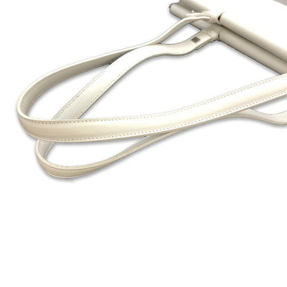 Salvatore Ferragamo 標誌浮雕透明包肩背包手提包白色復古舊 rwnbrc