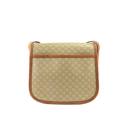 CELINE Macadam 扣式斜背包 米色復古舊款 Celine hmpa2s