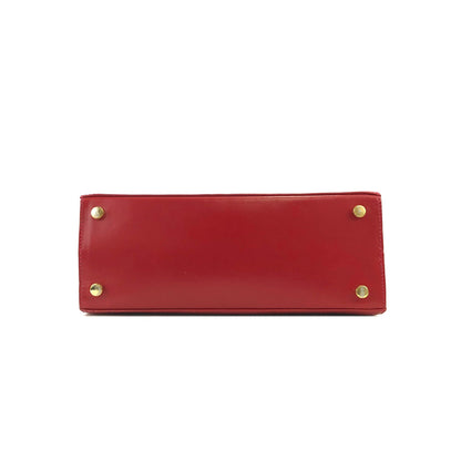 Salvatore Ferragamo Vala 絲帶皮革 2WAY 手提包 單肩包 紅色 復古 舊 ihppdc