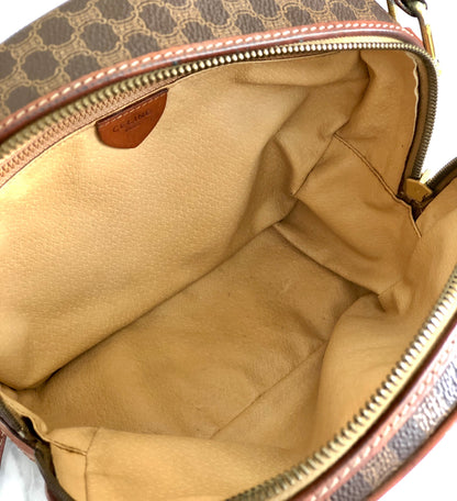 CELINE Blason Macadam Round Shoulder bag Brown Vintage Old Celine udut4d
