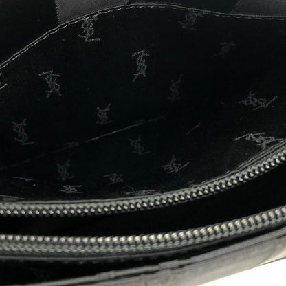 Yves Saint Laurent YSL logo Stripe Handbag Black Vintage Old YSL xn8hwi