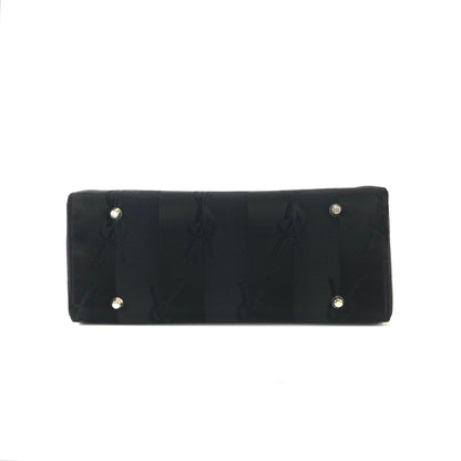 Yves Saint Laurent YSL logo Stripe Handbag Black Vintage Old YSL xn8hwi