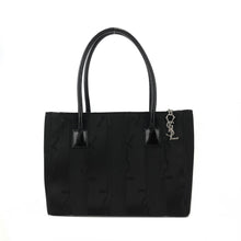 Load image into Gallery viewer, Yves Saint Laurent YSL logo Stripe Handbag Black Vintage Old YSL xn8hwi

