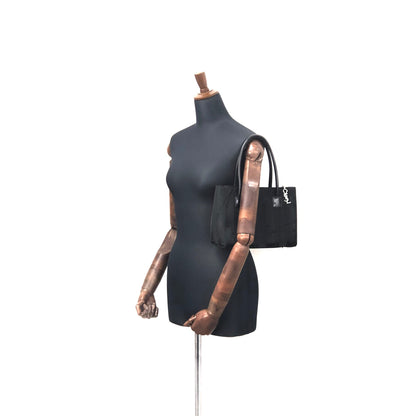 Yves Saint Laurent YSL logo Stripe Handbag Black Vintage Old YSL xn8hwi