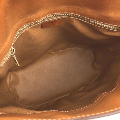 CELINE Macadam Mantel chain Bucket bag Shoulderbag Brown Vintage Old CELINE wnm4fz