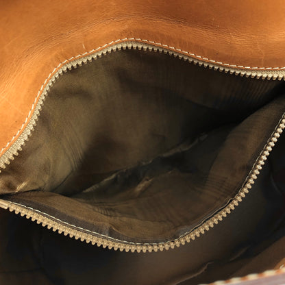 CELINE Macadam Mantel chain Bucket bag Shoulderbag Brown Vintage Old CELINE wnm4fz