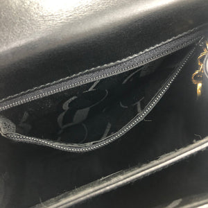 Salvatore Ferragamo Gancini Crossbody Handbag Shoulderbag Black Vintage Old eyft2n