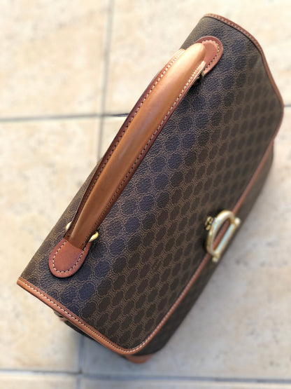 CELINE Macadam Horsebit Handbag Brown Vintage OldCELINE m3kzj4