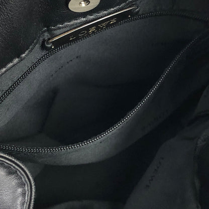 LOEWE Anagram Drawstring Leather minibag Shoulder bag Black Vintage Old 32uy2f