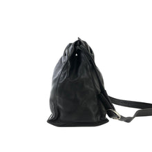 Load image into Gallery viewer, LOEWE Anagram Drawstring Leather minibag Shoulder bag Black Vintage Old 32uy2f
