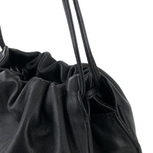 Load image into Gallery viewer, LOEWE Anagram Drawstring Leather minibag Shoulder bag Black Vintage Old 32uy2f
