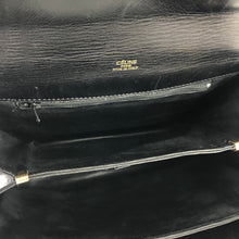 Load image into Gallery viewer, CELINE Blason Triomphe Leather Crossbody Shoulder bag Black Vintage Old celine pniuge
