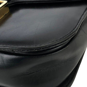 CELINE Blason Triomphe Leather Crossbody Shoulder bag Black Vintage Old celine pniuge