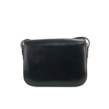 Load image into Gallery viewer, CELINE Blason Triomphe Leather Crossbody Shoulder bag Black Vintage Old celine pniuge
