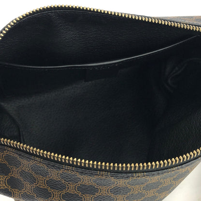 CELINE Macadam 圓形標誌迷你手提包化妝包流浪包黑色復古舊款 celine j6skig