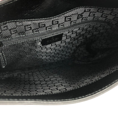 GUCCI Canvas Horsebit Shoulder bag Hobo bag Black Vintage Old rt2rmx