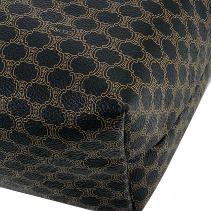 CELINE Macadam 圓形標誌迷你手提包化妝包流浪包黑色復古舊款 celine j6skig