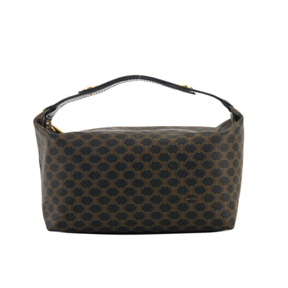 CELINE Macadam 圓形標誌迷你手提包化妝包流浪包黑色復古舊款 celine j6skig