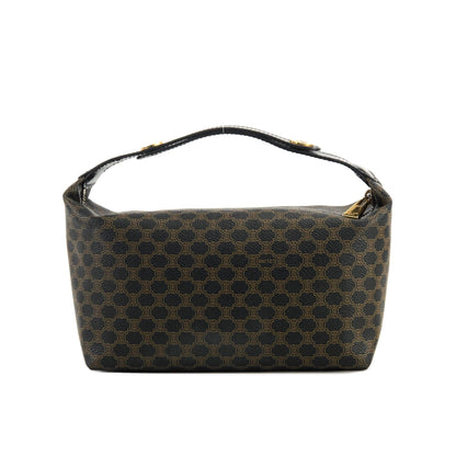 CELINE Macadam 圓形標誌迷你手提包化妝包流浪包黑色復古舊款 celine j6skig