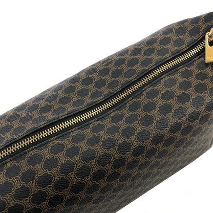 CELINE Macadam 圓形標誌迷你手提包化妝包流浪包黑色復古舊款 celine j6skig