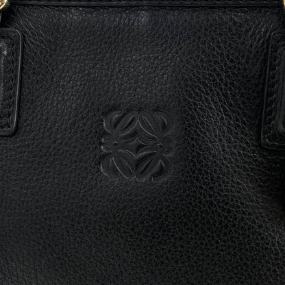 LOEWE Amazona 28 Anagram Bostonbag Handbag Black Vintage frrmrz