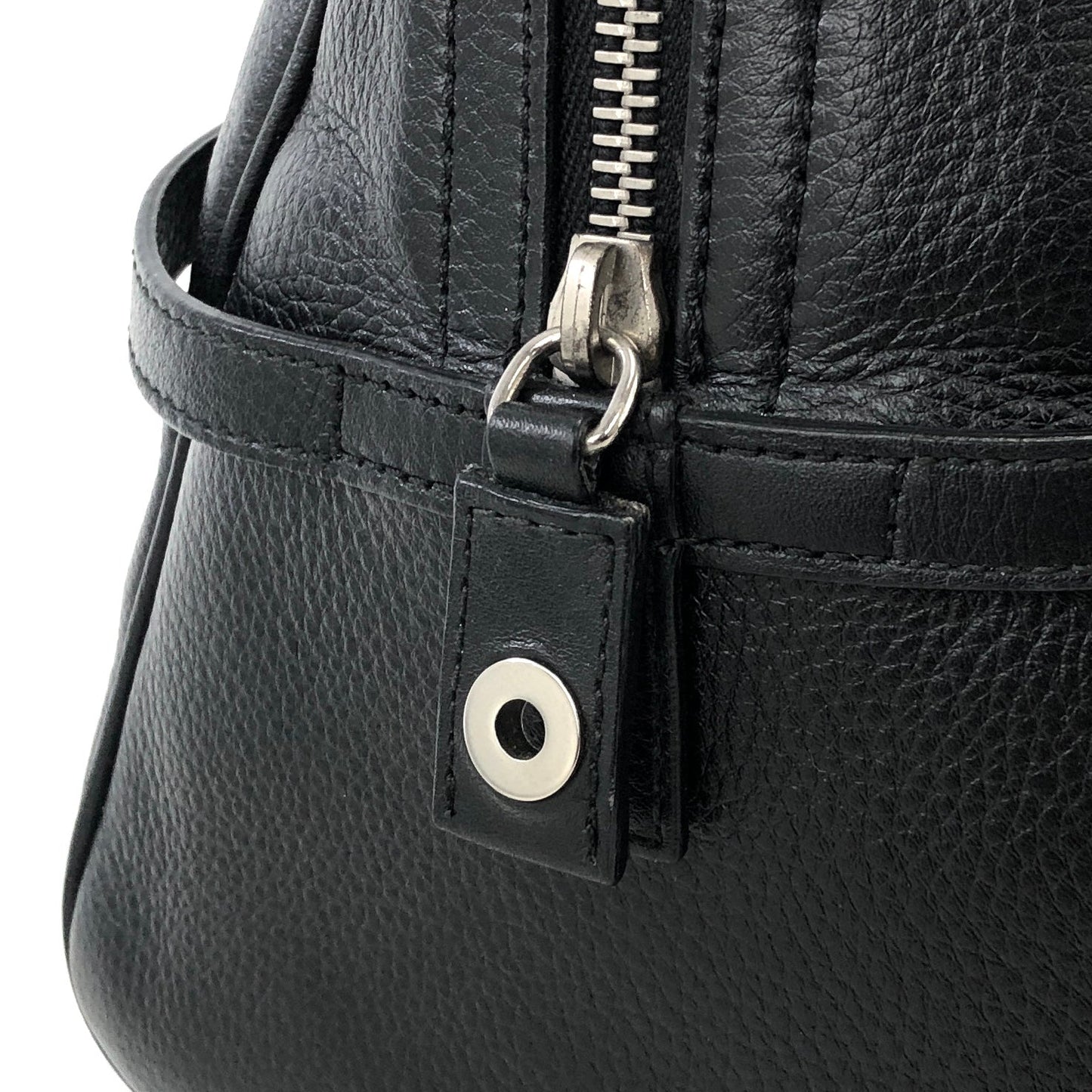 Christian Dior Logo charm Handbag Boston bag Black Old Vintage mmpsgn