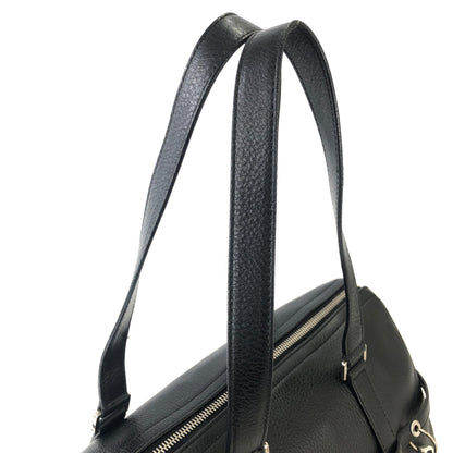 Christian Dior 標誌吊飾手提包波士頓包黑色舊款復古 mmpsgn