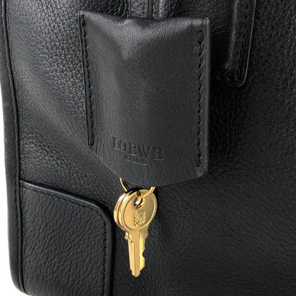 LOEWE Amazona 28 Anagram Bostonbag Handbag Black Vintage frrmrz