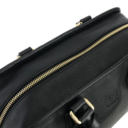 LOEWE Amazona 28 Anagram Bostonbag Handbag Black Vintage frrmrz