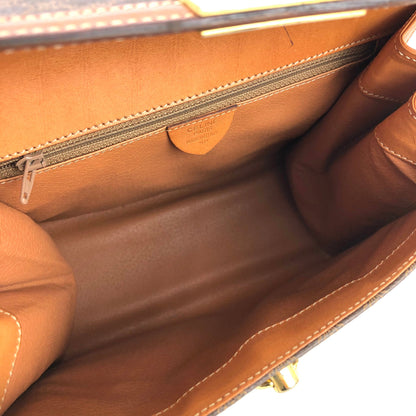 CELINE Macadam Gancini Top handle Handbag Brown Old CELINE Vintage hv5kw7