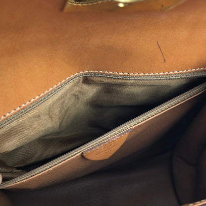 CELINE Macadam Gancini Top handle Handbag Brown Old CELINE Vintage hv5kw7