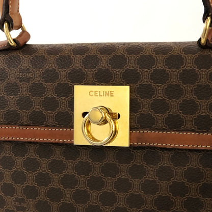 CELINE Macadam Gancini Top handle Handbag Brown Old CELINE Vintage hv5kw7