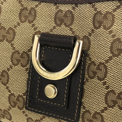 GUCCI GG canvas Horsebit Hobobag Handbag Beige Vintage Old m2giri