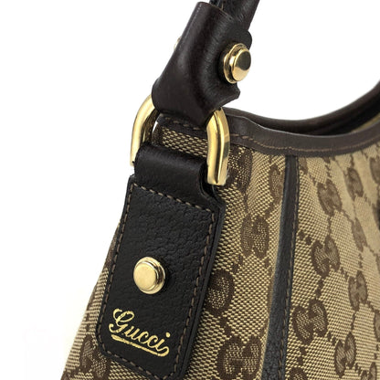 GUCCI GG canvas Horsebit Hobobag Handbag Beige Vintage Old m2giri